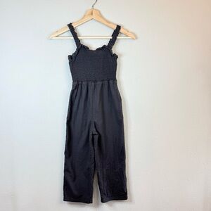 H&M Girls Charcoal Sleeveless Jumpsuit Size 6